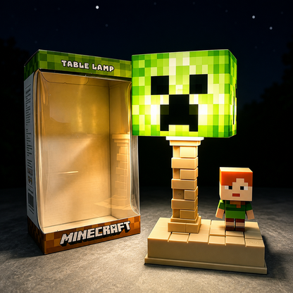Pixel Block Glow Craft Table Lamp